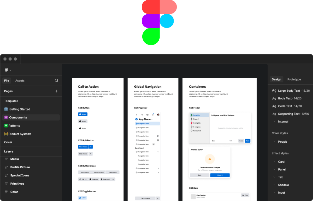 Figma design file update