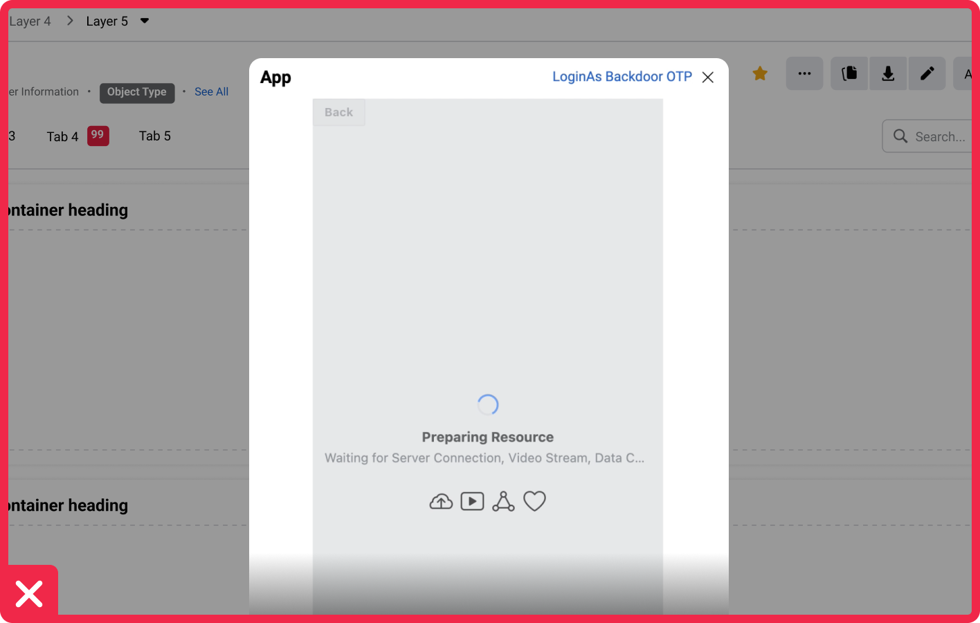 example of a best practice where responsive guidelines are not adhered to in a modal