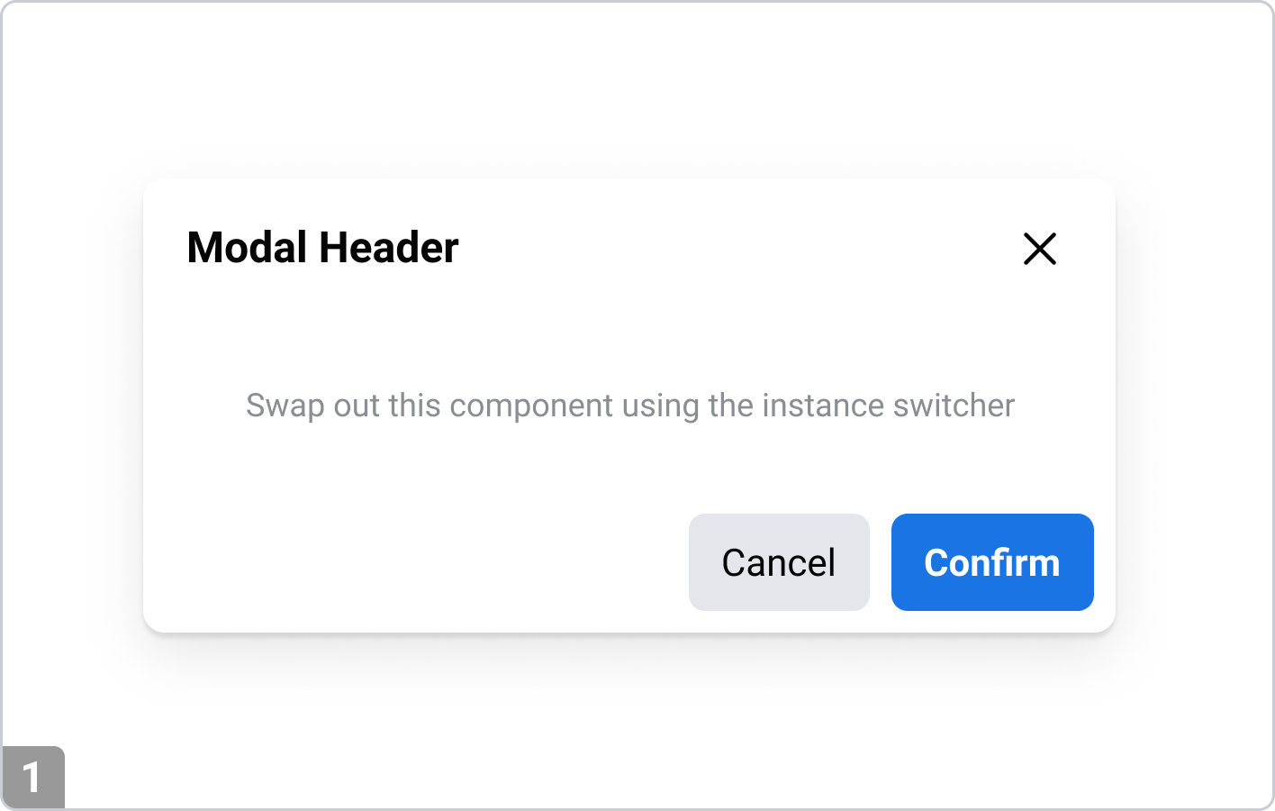 Example of a modal