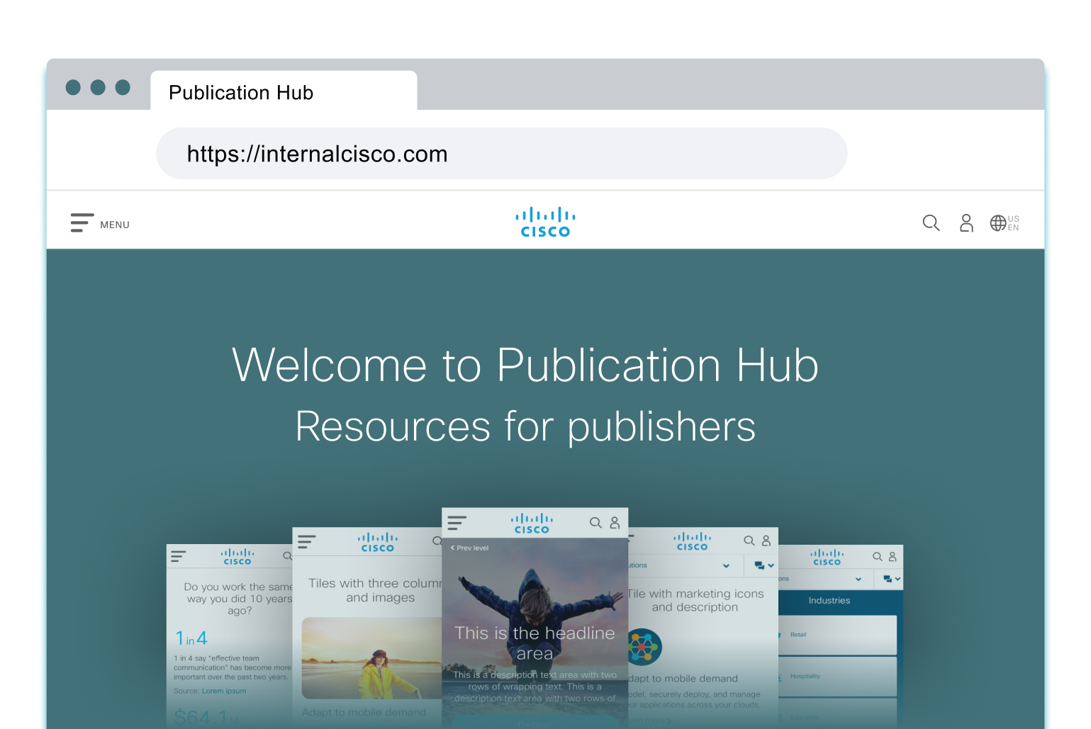 image of Publication Hub website