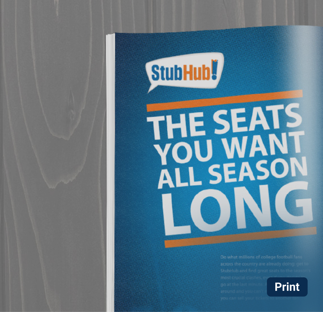 Image of StubHub publication design